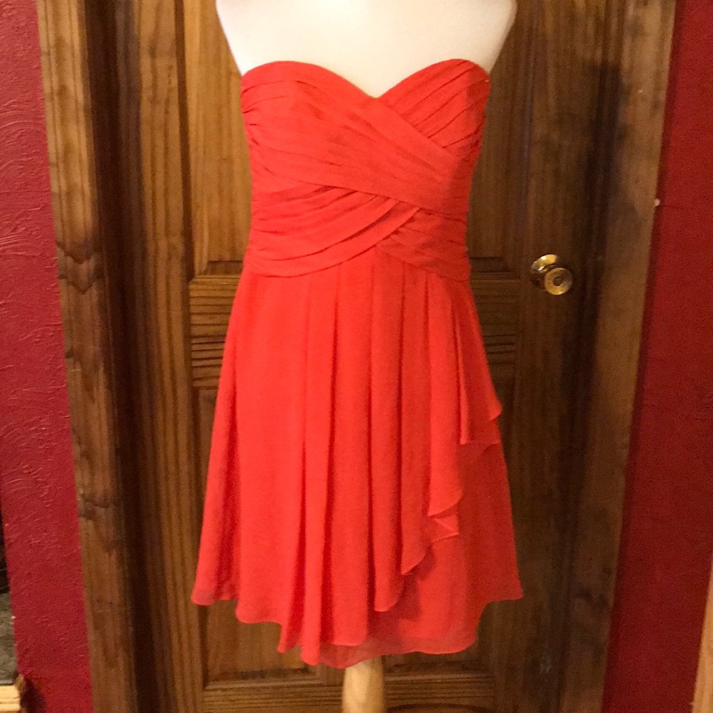 David’s Bridal strapless dress